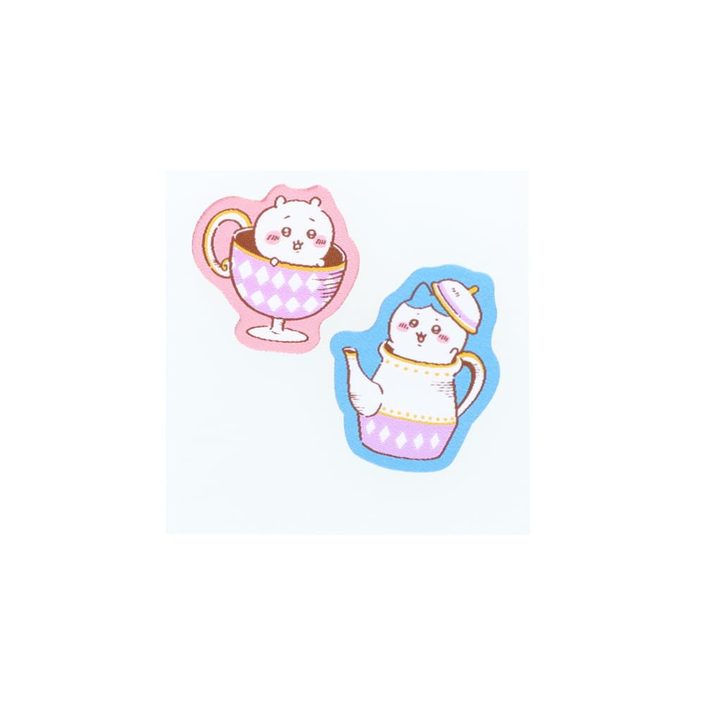 Amazon | サンスター文具 ちいかわ シール 織ネーム Wonder Tea Time